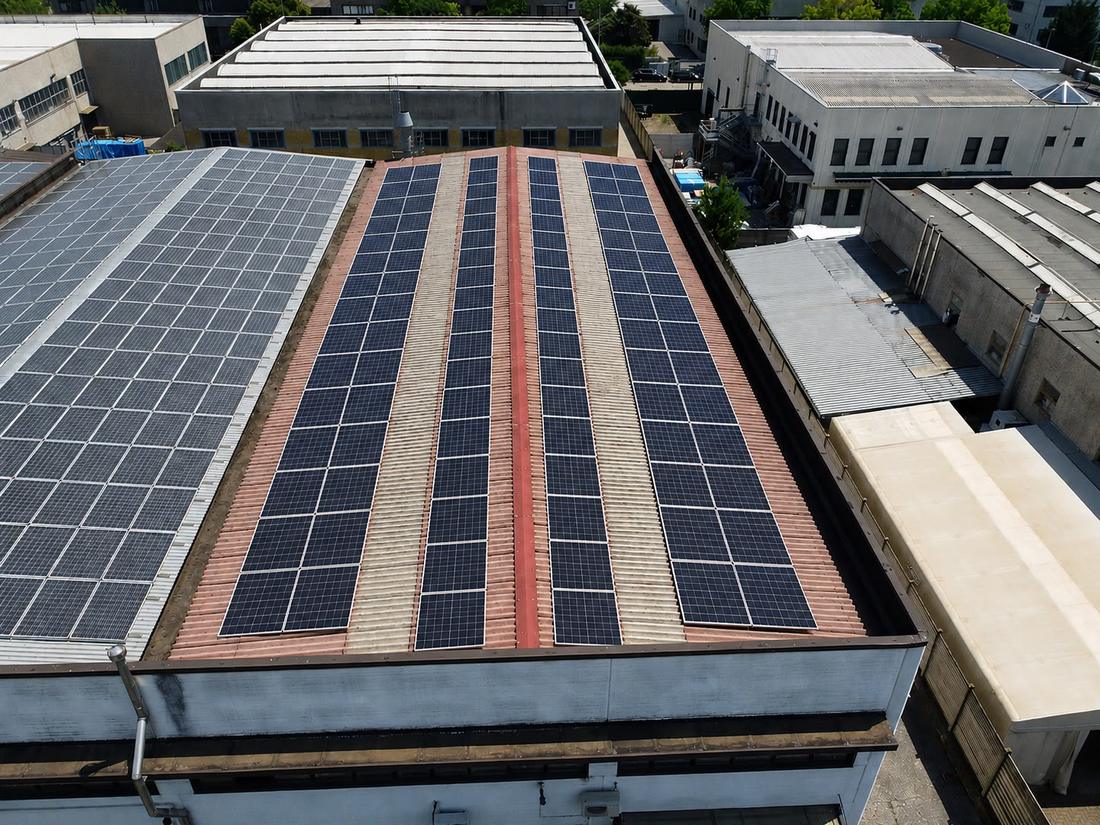 Impianto fotovoltaico su capannone 56 kWp a Poirino
